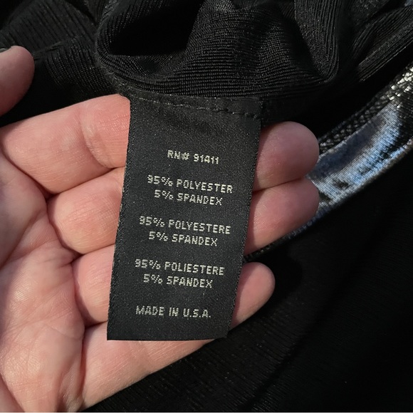 RN Convertible brand shiny party top. Size small. - Picture 5 of 6